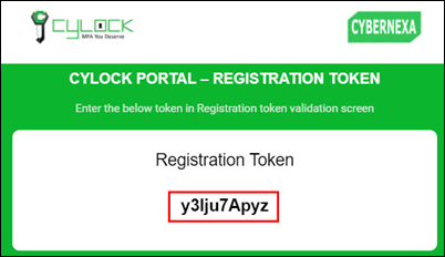 Registration Token - CyLock